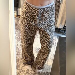 Forever 21 baggy leopard print jeans